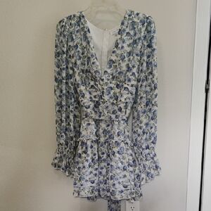 Emory Park Blue and White Floral Dress